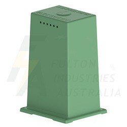 FPB2TVG tall green fibreglass electrical pillar top